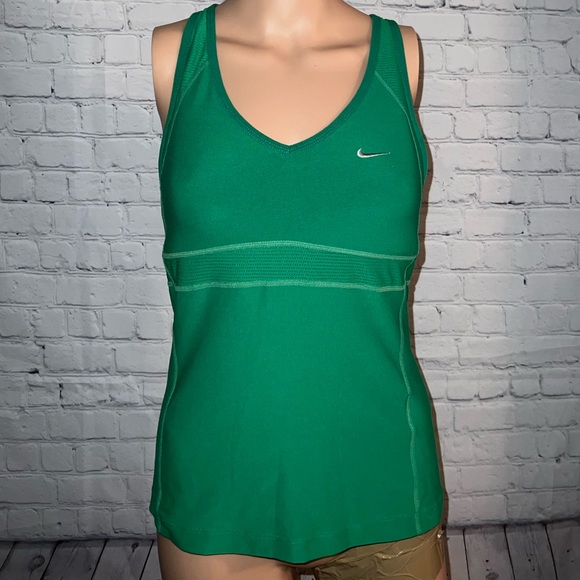 Nike Tops - Nike Fit Dry Dark Green Workout Tank top size M